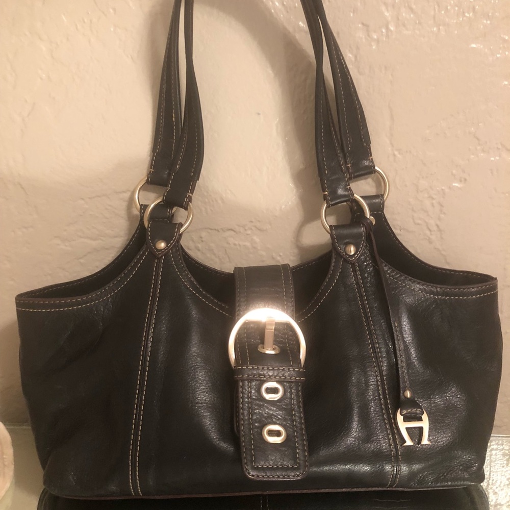 Etienne Aigner Brown leather purse